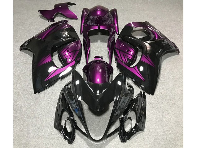 Gloss Black and Deep Purple Suzuki GSXR 1300 Fairings 2008-2019 Outlets Gloss Black and Deep Purple Suzuki GSXR 1300 Fairings 2008-2019 Outlets