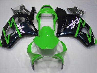 Gloss Black and Green Honda CBR954 Fairings 2002-2003 Outlets
