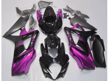 Gloss Black and Pink Suzuki GSXR 1000 Fairings 2007-2008 Outlets