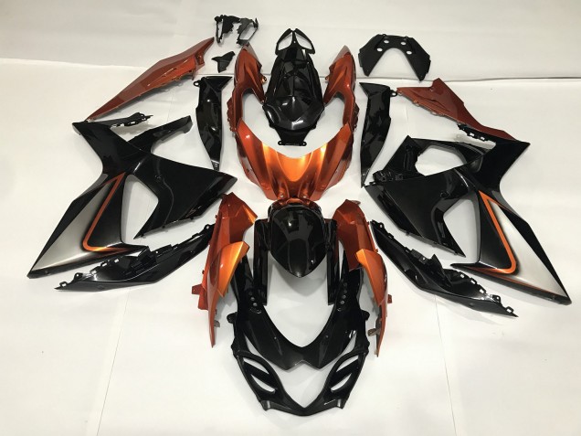 Gloss Black and Shiny Orange Suzuki GSXR 1000 Fairings 2009-2016 Outlets Gloss Black and Shiny Orange Suzuki GSXR 1000 Fairings 2009-2016 Outlets