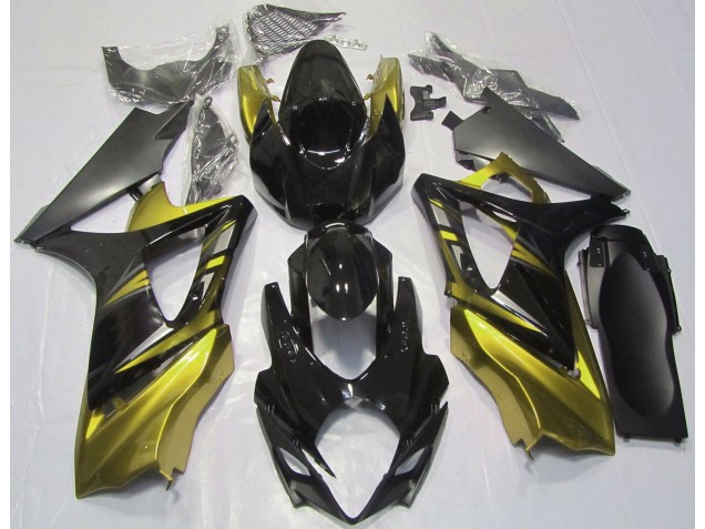 Gloss Black and Yellow Suzuki GSXR 1000 Fairings 2007-2008 Outlets Gloss Black and Yellow Suzuki GSXR 1000 Fairings 2007-2008 Outlets