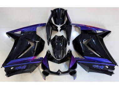 Gloss Black & Blue Kawasaki Ninja 250 Fairings 2008-2013 Outlets