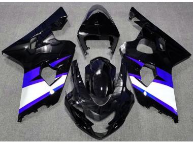 Gloss Black & Blue Suzuki GSXR 600-750 Fairings 2004-2005 Outlets
