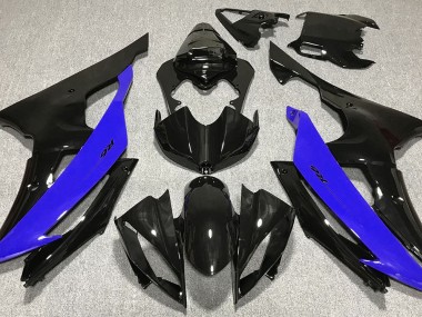Gloss Black & Blue Yamaha R6 Fairings 2008-2016 Outlets