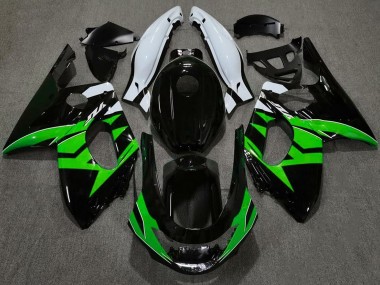 Gloss Black Green and White Yamaha YZF600 Fairings 1998-2007 Outlets