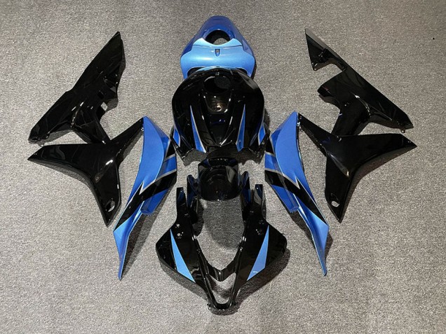 Gloss Black & Light Blue Honda CBR600RR Fairings 2007-2008 Outlets Gloss Black & Light Blue Honda CBR600RR Fairings 2007-2008 Outlets