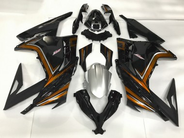 Gloss Black & Orange Kawasaki Ninja 300 Fairings 2013-2018 Outlets