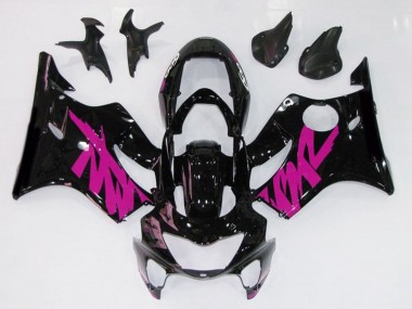 Gloss Black & Pink Honda CBR600 F4 Fairings 1999-2000 Outlets