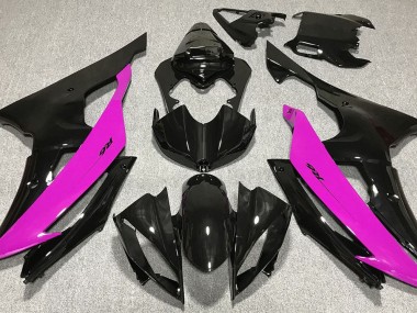 Gloss Black & Pink Yamaha R6 Fairings 2008-2016 Outlets