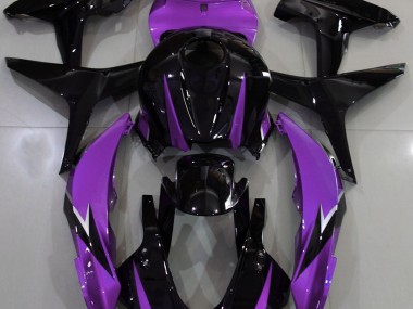 Gloss Black & Purple Honda CBR600RR Fairings 2007-2008 Outlets