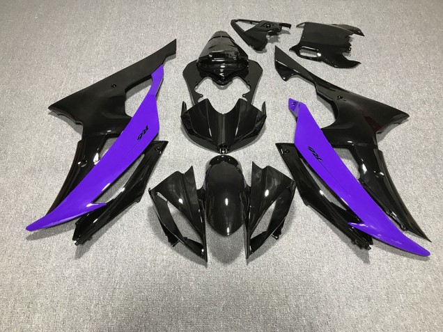 Gloss Black & Purple Yamaha R6 Fairings 2008-2016 Outlets Gloss Black & Purple Yamaha R6 Fairings 2008-2016 Outlets