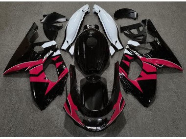 Gloss Black Red and White Yamaha YZF600 Fairings 1998-2007 Outlets