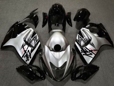 Gloss Black & Silver Design Suzuki GSXR 1300 Fairings 2008-2019 Outlets
