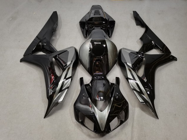 Gloss Black w grey Honda CBR1000RR Fairings 2006-2007 Outlets Gloss Black w grey Honda CBR1000RR Fairings 2006-2007 Outlets