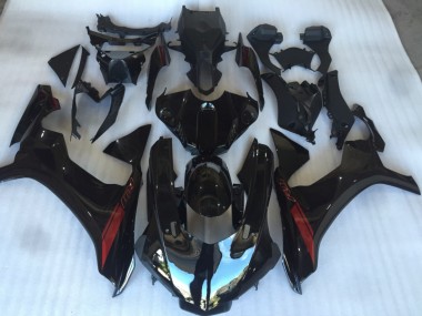 Gloss Black with Red Logo Yamaha R1 Fairings 2015-2019 Outlets