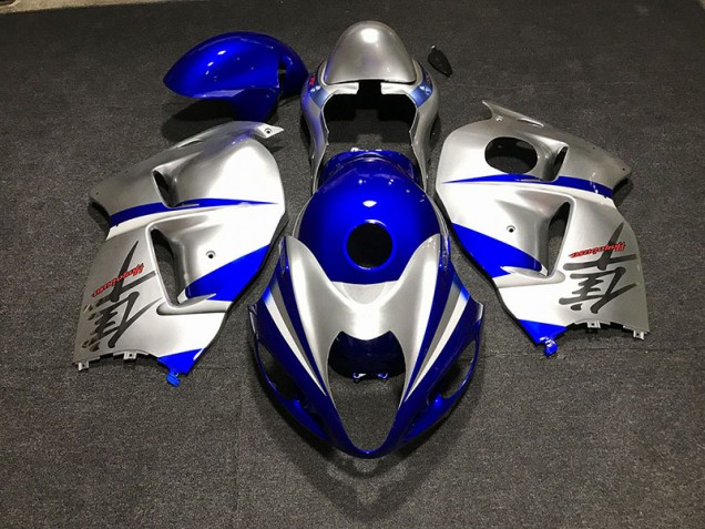 Gloss Blue and Silver Suzuki GSXR 1300 Fairings 1997-2007 Outlets Gloss Blue and Silver Suzuki GSXR 1300 Fairings 1997-2007 Outlets