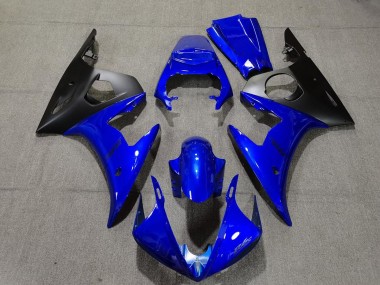 Gloss Blue & Black Yamaha R6 Fairings 2003-2005 Outlets
