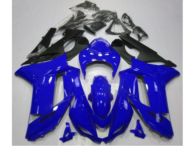 Gloss Blue Kawasaki ZX6R Fairings 2007-2008 Outlets Gloss Blue Kawasaki ZX6R Fairings 2007-2008 Outlets