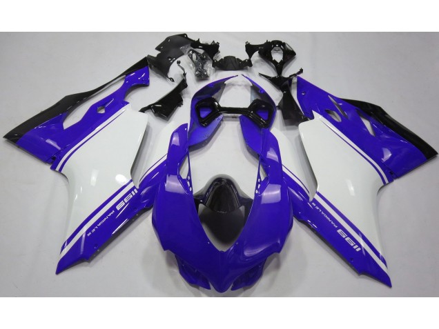 Gloss Blue White and Black Ducati 1199 Fairings Outlets Gloss Blue White and Black Ducati 1199 Fairings Outlets