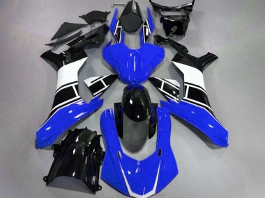 Gloss Blue White and Black Yamaha R1 Fairings 2015-2019 Outlets