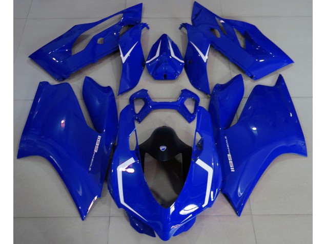Gloss Blue & White Ducati 1199 Fairings Outlets Gloss Blue & White Ducati 1199 Fairings Outlets