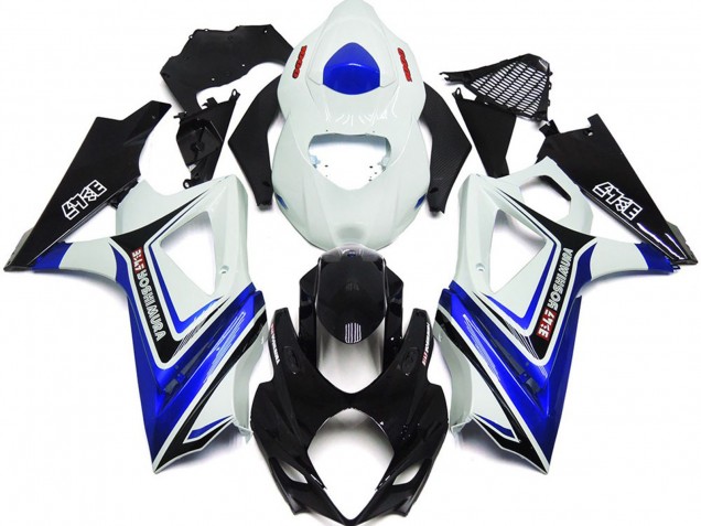 Gloss Blue with White and black OEM Style Suzuki GSXR 1000 Fairings 2007-2008 Outlets Gloss Blue with White and black OEM Style Suzuki GSXR 1000 Fairings 2007-2008 Outlets