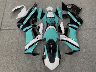 Gloss Cyan White and Black Honda CBR1000RR Fairings 2017-2019 Outlets
