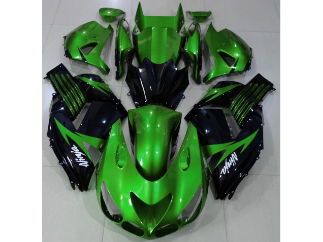 Gloss Green and Black Kawasaki ZX14R Fairings 2006-2011 Outlets Gloss Green and Black Kawasaki ZX14R Fairings 2006-2011 Outlets
