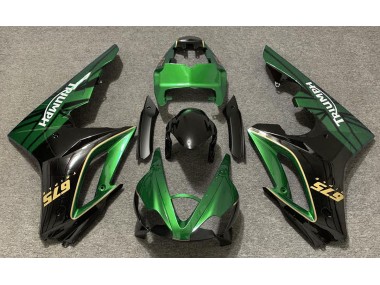 Gloss Green and Black Triumph Daytona 675 Fairings 2009-2012 Outlets