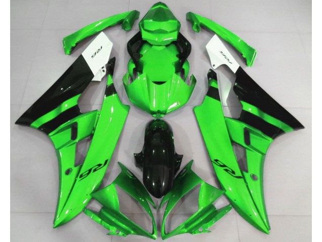 Gloss Green and Black Yamaha R6 Fairings 2006-2007 Outlets Gloss Green and Black Yamaha R6 Fairings 2006-2007 Outlets