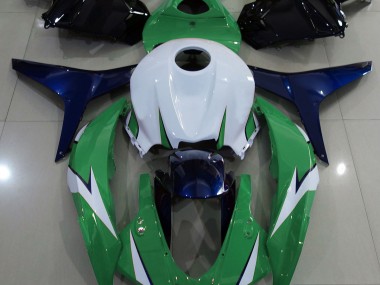 Gloss Green and Blue Honda CBR600RR Fairings 2009-2012 Outlets