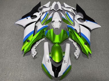 Gloss Green and Light Blue Yamaha R6 Fairings 2017-2019 Outlets