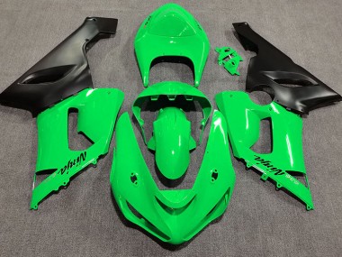 Gloss Green Kawasaki ZX6R Fairings 2005-2006 Outlets