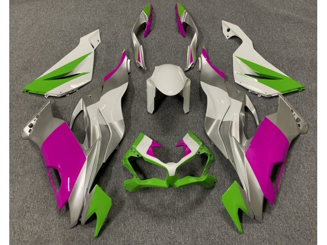 Gloss Green Pink and Silver Kawasaki ZX6R Fairings 2019-2020 Outlets Gloss Green Pink and Silver Kawasaki ZX6R Fairings 2019-2020 Outlets