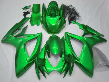 Gloss Green Plain Suzuki GSXR 600-750 Fairings 2006-2007 Outlets