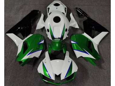 Gloss Green White and Blue Honda CBR600RR Fairings 2013-2020 Outlets