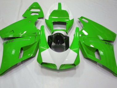 Gloss Green & White Ducati 996 748 916 998 Fairings 1993-2005 Outlets
