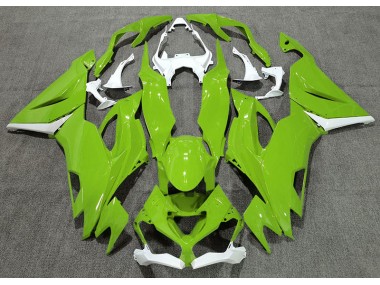 Gloss Green & White Kawasaki ZX6R Fairings 2019-2020 Outlets