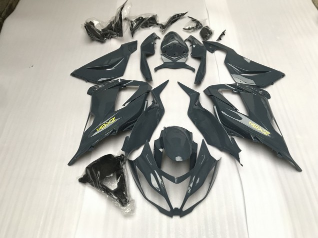 Gloss Grey Kawasaki ZX6R Fairings 2013-2018 Outlets Gloss Grey Kawasaki ZX6R Fairings 2013-2018 Outlets
