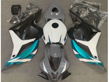 Gloss Grey White and Light Blue Honda CBR600RR Fairings 2009-2012 Outlets