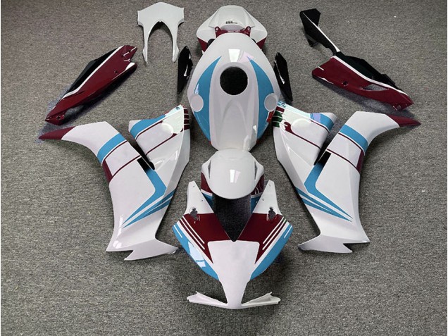 Gloss Light Blue and Maroon Honda CBR1000RR Fairings 2012-2016 Outlets