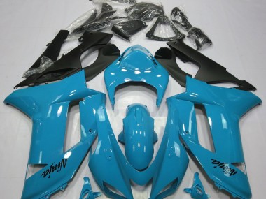 Gloss Light Blue Kawasaki ZX6R Fairings 2007-2008 Outlets