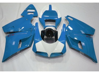 Gloss Light Blue & White Ducati 996 748 916 998 Fairings 1993-2005 Outlets