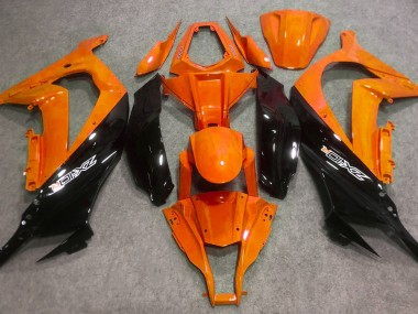 Gloss Orange and Black Kawasaki ZX10R Fairings 2016-2019 Outlets