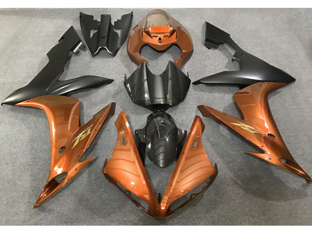 Gloss Orange and Carbon Style Yamaha R1 Fairings 2004-2006 Outlets Gloss Orange and Carbon Style Yamaha R1 Fairings 2004-2006 Outlets