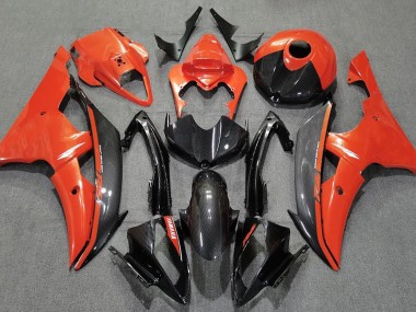 Gloss Orange and Carbon Yamaha R6 Fairings 2008-2016 Outlets