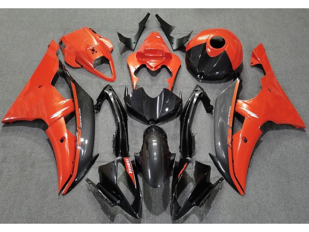 Gloss Orange and Carbon Yamaha R6 Fairings 2008-2016 Outlets Gloss Orange and Carbon Yamaha R6 Fairings 2008-2016 Outlets