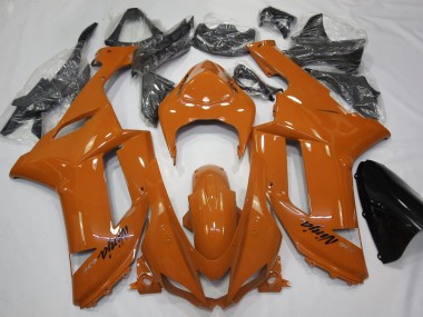 Gloss Orange Kawasaki ZX6R Fairings 2007-2008 Outlets