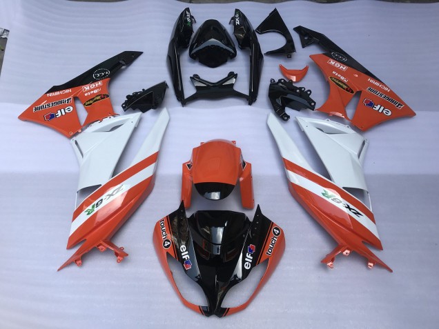 Gloss Orange & Logos Kawasaki ZX6R Fairings 2009-2012 Outlets Gloss Orange & Logos Kawasaki ZX6R Fairings 2009-2012 Outlets