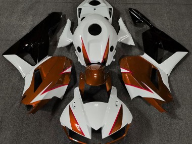 Gloss Orange White and Red Honda CBR600RR Fairings 2013-2020 Outlets